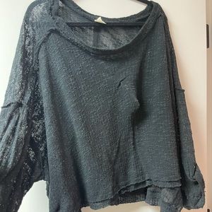 Free people cropped oversized